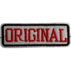 Original Rood Wit strijkapplicatie strijk embleem - patch - patches - stof & strijk applicatie