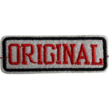 Original Rood Wit strijkapplicatie strijk embleem - patch - patches - stof & strijk applicatie