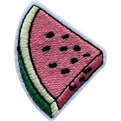 Watermeloen pastel strijk embleem - patch - patches - stof & strijk applicatie
