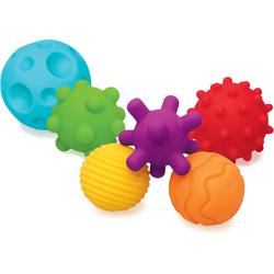   - speelballen - set met ballen voor baby en dreumes - met verschillende texturen - leren voelen en onderscheiden - kleurrijk - set met  6 ballen