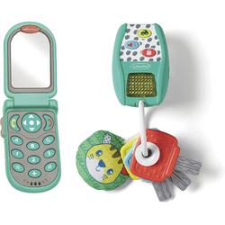 Infantino Cadeauset Baby Telefoon en Sleutels - Muziek en Geluid - Gemakkelijk vast te pakken, voor de vroegtijdige ontwikkeling van de fijne motoriek 2-delige set