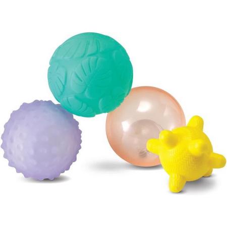 Infantino Set van 4 licht/muzikale sensorische ballen