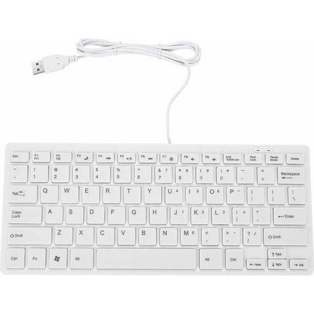 USB Bedraad K1000 Toetsenbord Mini Keyboard Universele Computer PC Toetsenborden - Wit