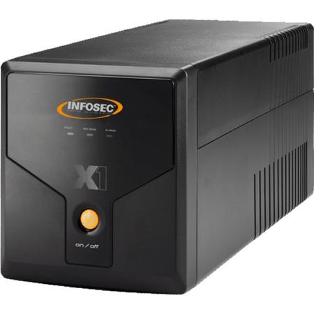 Infosec X1 EX 1250 UPS 1250 VA 4 AC-uitgang(en) Line-Interactive