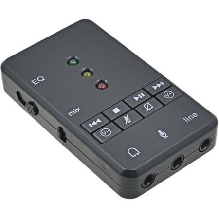 Uitgebreide Professionele USB Geluidskaart Adapter (7.1 Surround met EQ)
