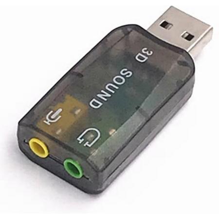 Externe USB (3D) Geluidskaart Adapter / Sound Card / Audio Kaart Dongle