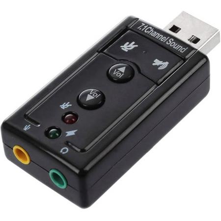 Externe USB (7.1) Geluidskaart Adapter  - Sound Card / Audio Kaart Dongle