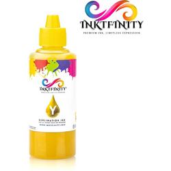 Inktfinity (Y) Yellow - Premium Dye Sublimatie inkt - 100 ml - Geschikt voor alle Epson Printers! (Alleen geschikt voor hittepers!)