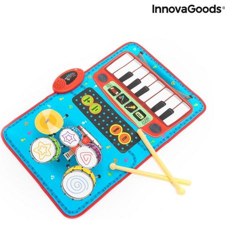 InnovaGoods 2-in-1 Musical Mat BeatsnTunes  -  Opvouwbaar Pianomat - Dans mat - Muziekmat - 70cm