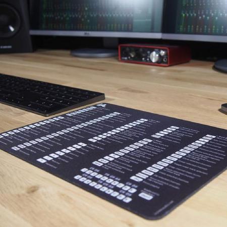 FL Studio muismat met sneltoetsen - zwart/wit