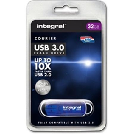 Integral 64GB USB3.0 64GB USB 3.0 (3.1 Gen 1) USB-Type-A-aansluiting Blauw USB flash drive