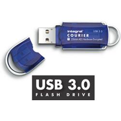 Integral Courier FIPS 197 Encrypted - USB-stick - 8 GB