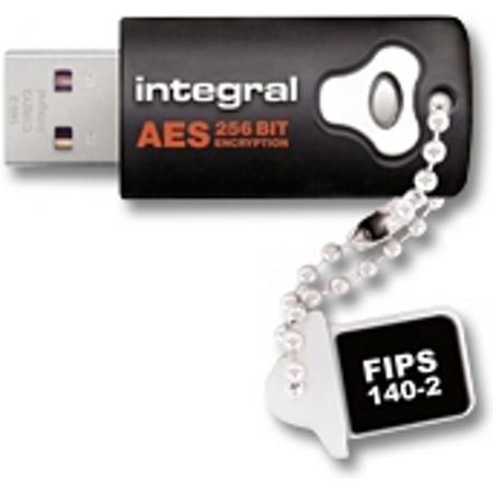 Integral Crypto Drive 2GB USB 2.0 Capacity Zwart USB flash drive
