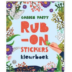 Kleurboeken met Rub-on-stickers - Garden party