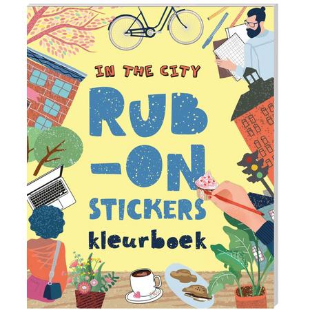 Kleurboeken met Rub-on-stickers - In the City