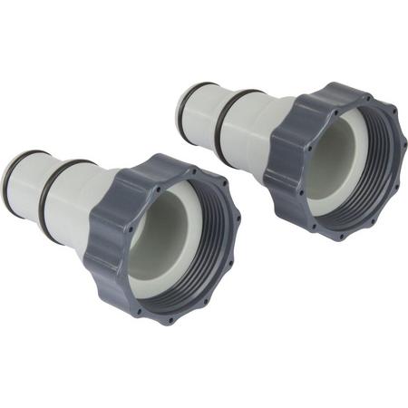 2 x Intex zwembad Slang Adapter A 32-38 mm - koppelstuk zwembad - verloopstuk filterpomp - verloopstuk zoutwatersysteem