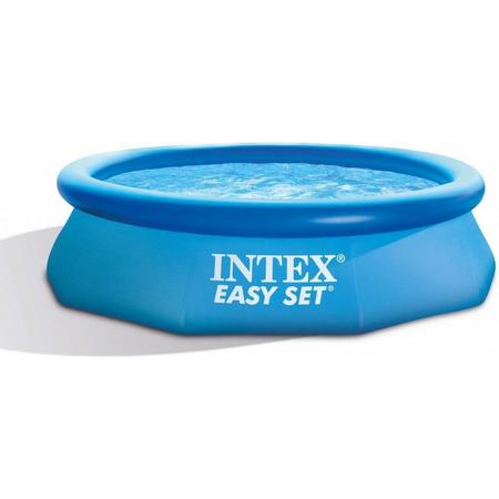 Intex - Easy set Zwembad - 305 x 76 cm - Opblaasbaarzwembad - kinderzwembad - blauw