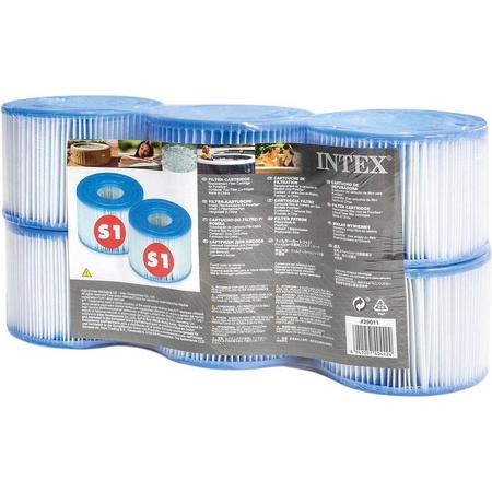Intex - Filter Cartridge S1 Six Pack - 11 x 7 cm