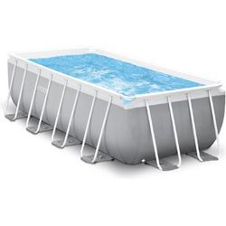   - Opzetzwembaden -   zwembad -   zwembad met frame - Grijs - 400 x 200 x 22 cm