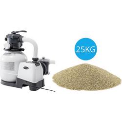   - Zandfilterpomp 7900 L/u & Filterzand 25 kg