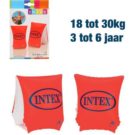 Intex - Zwembandjes Deluxe - 18 t/m 30 kg - Zwemvleugels kinderen - Oranje