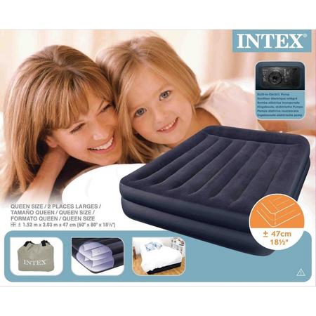 Intex 66720 Rising Comfort Pillow Rest Queen Size Luchtbed 152x203x42cm