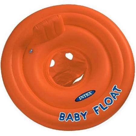 Intex Baby Opblaasband - Zwemstoel - Oranje - 76 cm - zwemmen - zwembad - luier gevormd zitje - babyzwemring