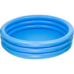   Crystal Blauw Pool 147x33cm - Opblaas zwembad 3 rings - 147 x 33 cm - Rond