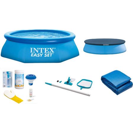 Intex Easy Set Rond Zwembad - 244 x 76 cm - Vanaf 6 jaar - Inclusief onderhoudsset