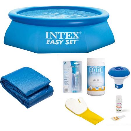 Intex Easy Set Rond Zwembad - 244 x 76 cm - Vanaf 6 jaar - Voordeelpakket