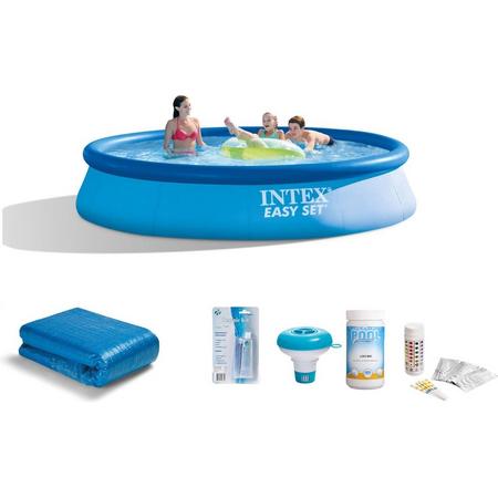 Intex Easy Set Rond Zwembad - 396 x 84 cm - Vanaf 6 jaar - Voordeelpakket