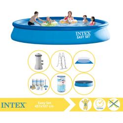   Easy Set Zwembad - Opblaaszwembad - 457x107 cm - Inclusief Onderhoudspakket en Filter