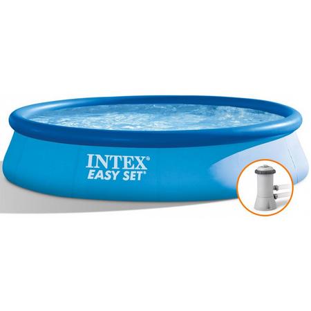 Intex Easy Set zwembad 396 x 84-pomp (met reparatiesetje)