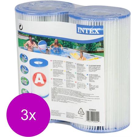 Intex Filtercartridge Type A - Onderhoud - 3 x Wit Blauw 2 stuks