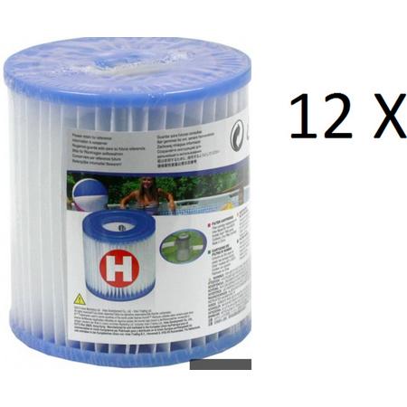 Intex H filter cartridge 12 pack