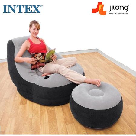 Intex Jilong Deluxe Lounge Met Bankje - Grijs