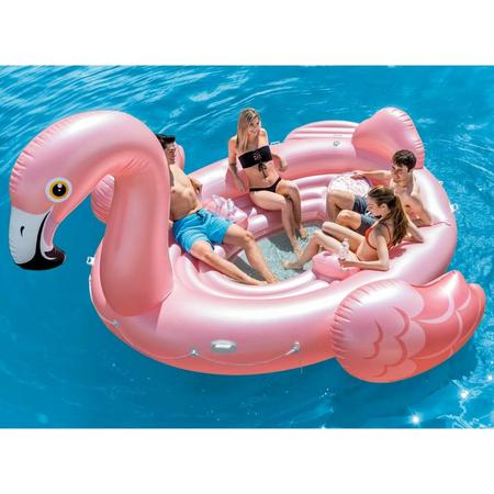 Intex Luchtbed Flamingo Party Island 57267EU (incl. Reparatiekit)