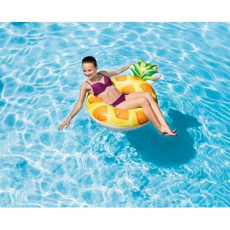 Intex Opblaasbare Ananas zwemband - 117x86 Cm