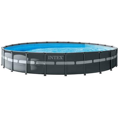 Intex Opzetzwembad Met Accessoires Ultra Xtr Frame 732 X 132 Cm Antraciet