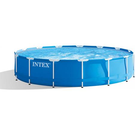 Intex Opzetzwembad Metal Frame Pool Set 457 X 84 Cm Blauw