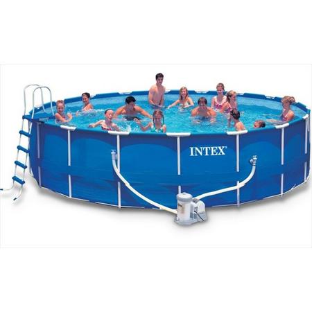 Intex Opzetzwembad Metal Frame Pool Set 549 X 122 Cm Blauw