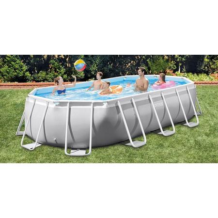 Intex Prism Frame Pool - Zwembad 400 x 200 x 100cm - met pomp en accessoires