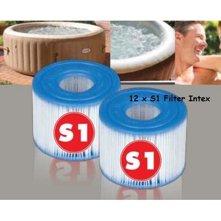 Intex S-1 pure spa Filter 12 stuks opblaas bubbelbad jacuzzi