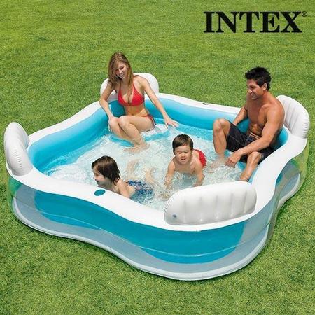 Intex Summer Opblaasbaar Familiezwembad met Zitplaatsen