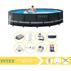   Ultra XTR Frame Zwembad - Opzetzwembad - 488x122 cm - Inclusief Filterbollen, Onderhoudsset, Zoutsysteem en Zout