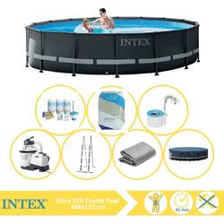   Ultra XTR Frame Zwembad - Opzetzwembad - 488x122 cm - Inclusief Onderhoudspakket, Filterzand en Skimmer