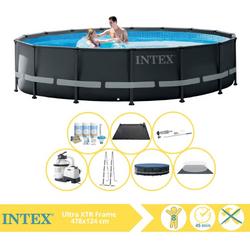   Ultra XTR Frame Zwembad - Opzetzwembad - 488x122 cm - Inclusief Onderhoudspakket, Stofzuiger en Solar Mat