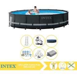   Ultra XTR Frame Zwembad - Opzetzwembad - 488x122 cm - Inclusief Onderhoudspakket en Filterbollen