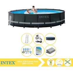   Ultra XTR Frame Zwembad - Opzetzwembad - 488x122 cm - Inclusief Onderhoudspakket en Filterzand