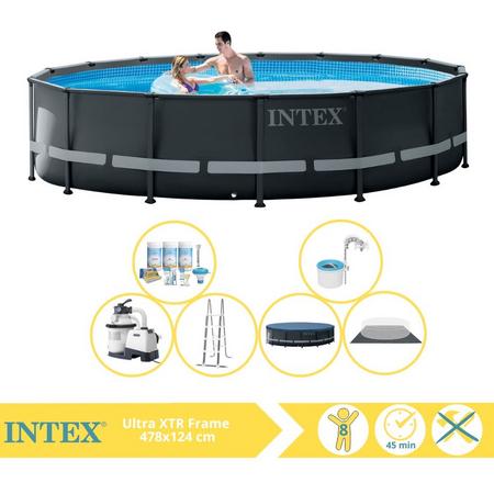 Intex Ultra XTR Frame Zwembad - Opzetzwembad - 488x122 cm - Inclusief Onderhoudspakket en Skimmer